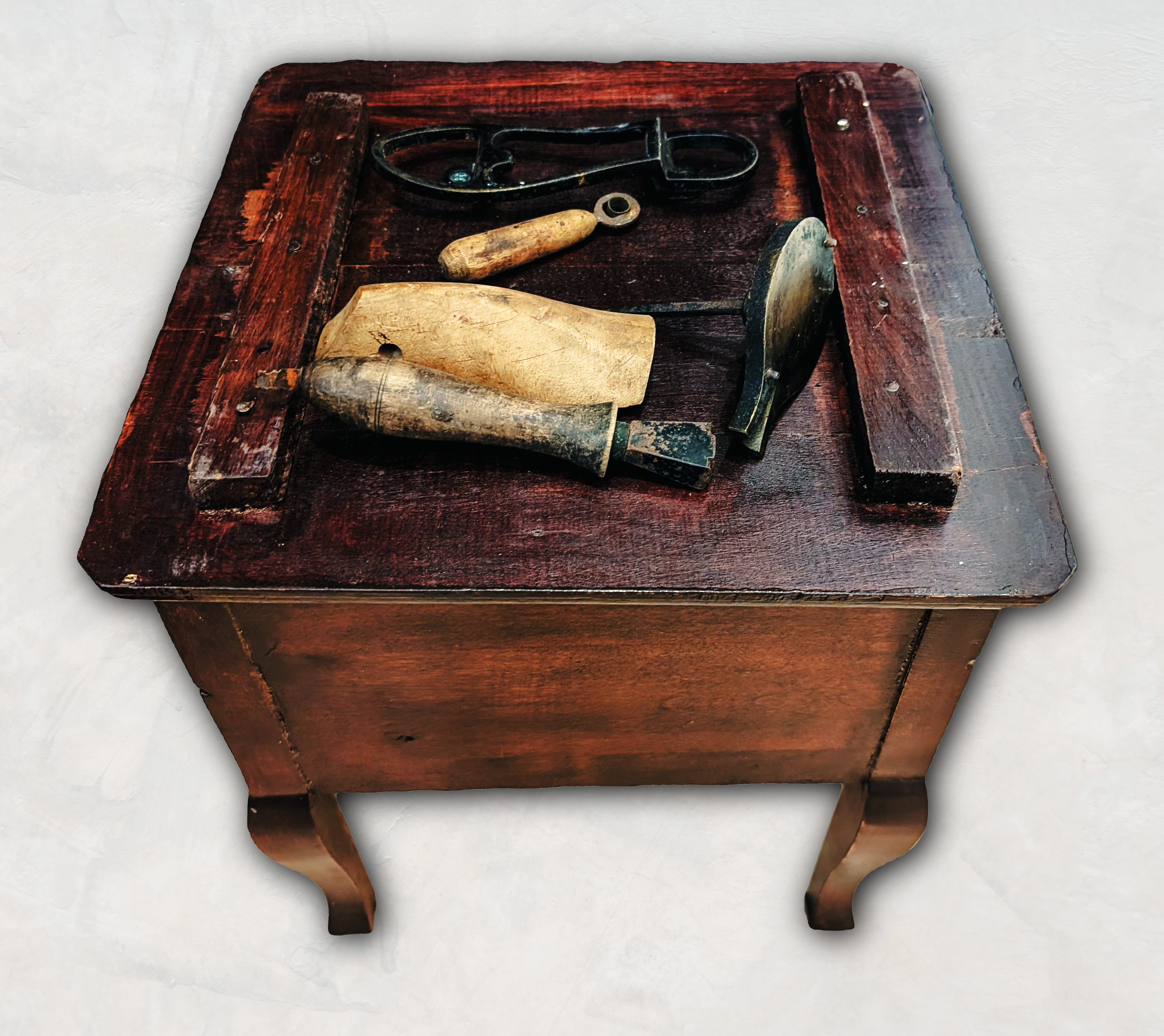 Shoe Cobbler Table and Tools